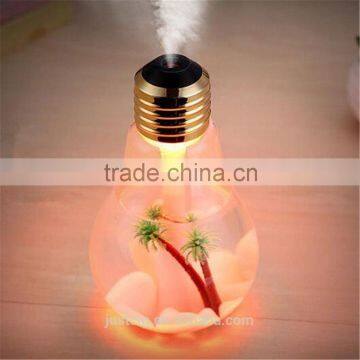 Bulb Shape Air Humidifier Dry Protect With Changing 7 Color LED Lights Electric Aromatherapy Essential Oil Aroma Diffuser