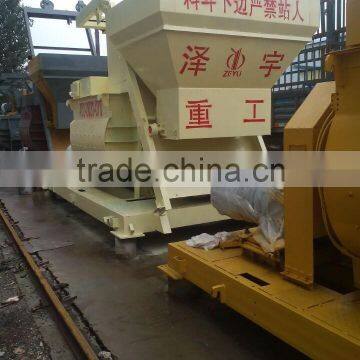 top manufacturer and exporter of twin-shaft compulsary concrete mixer JS1000