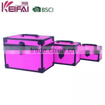 Pink Color Hard Side Aluminum Vanity Case For Travel photo-4