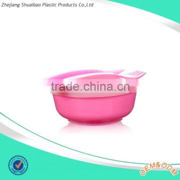 Baby Products 2015 With Spoon Plastic Microwave Oven Bowl Set