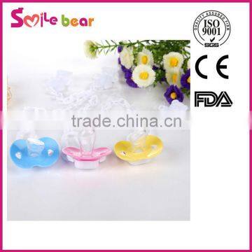 silicone pacifier soother/chupeta de bebe/schnuller/pacifier clip