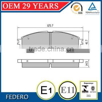 semi metallic china brake pads factory