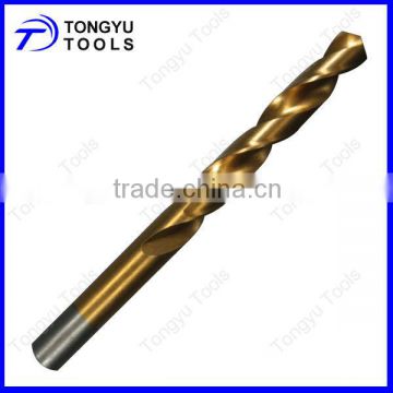 DIN338 HSS4341 Tin Coated Fully Ground Twist Drill Bits