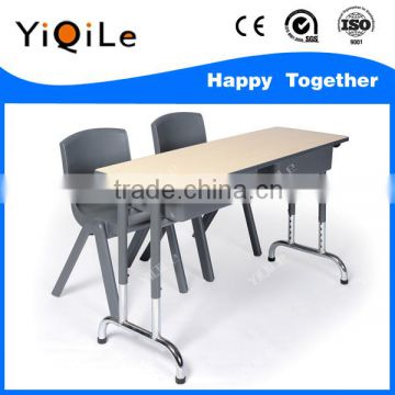 2016 multifunctional double school desk and chair in student furniture