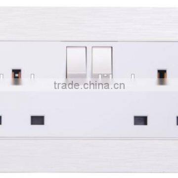 The Safety and Top Hot Selling 2 Gang BS Standard uk Wall Socket photo-2