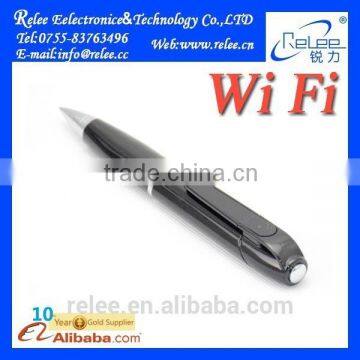 Battery powered remote control mini hidden pen cctv wifi ip camera pen recorder