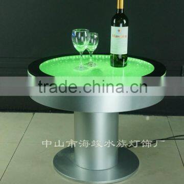 Beautiful Battery Driver Round Bar Table ,Fantastic LED Light and Water Bubble Moving Table photo-6