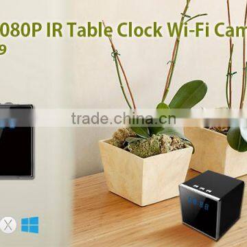 Motion Activated Clock Hidden Camera Square Desk Table Clock DVR Digital Video Recorder Home Security Camera Clock Cmos Sensor