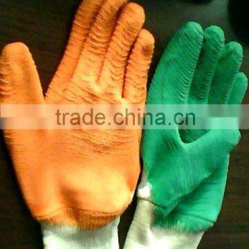 Nitrile coated cotton work gloves