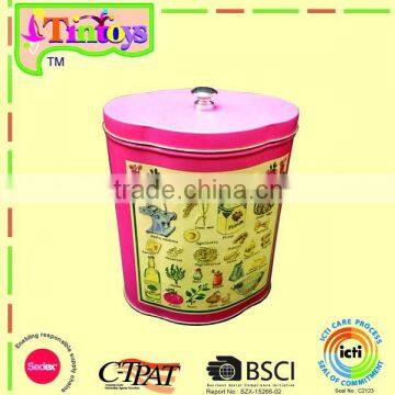 Macaroni Storage Tin Can Cloud Shape Cutie Handle Lid Tin Box