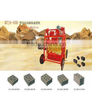 QT4-45DMobile Block Forming Machine ,paver Block Machine, Interlock Brick Making Machine photo-2