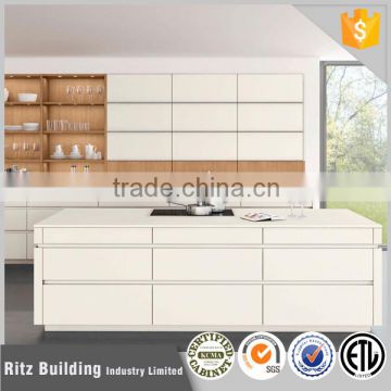 Prefabricated Stylish home kitchen cupboard/kitchen cabinets with island