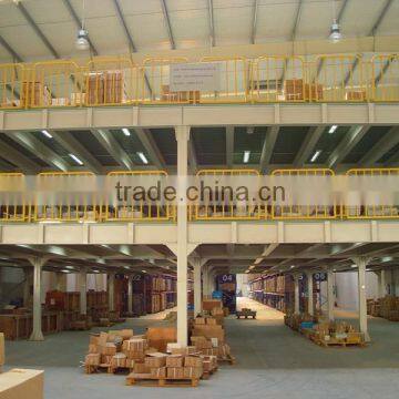 Nanjing CE ISO9001 Warehouse steel mezzanine floor for storage