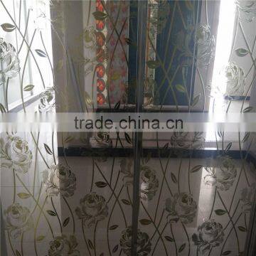 decorative design titanium sliding door glass