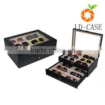 Modern Design Sunglasses Storage Box Organizer glass Display Case