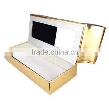 Chinese Factories Wholesale Custom High-grade PU Leather Watch Box, Golden Gift Box photo-3