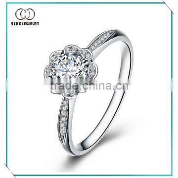 China Factory forever brilliant round zirconia engagement ring