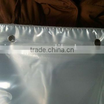 pe material salmon plastic bag clear plastic bags