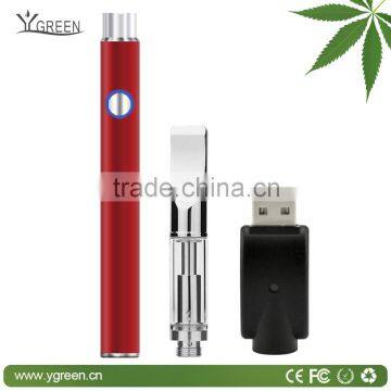 CBD oil cartridge 510 glass refillable vape pen 510 oil vaporizer cartridge from Ygreen