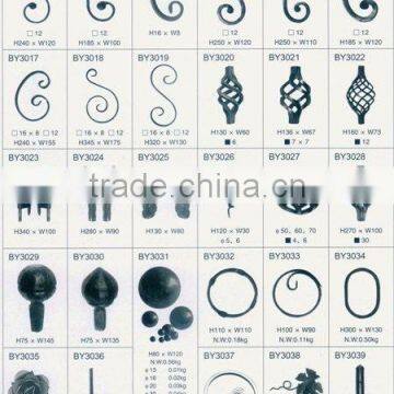 Ornamental wrought, forged, cast iron products