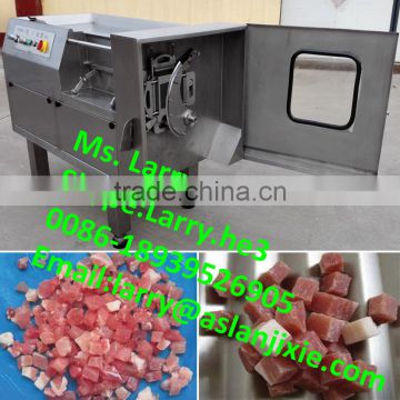 automatic meat cube dicing machine/frozen meat dicer/frozen meat dicing machine