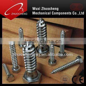 Zinc Plated DIN571 Hex Head Wood Screw