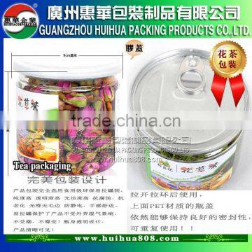 tea plastic can packaging