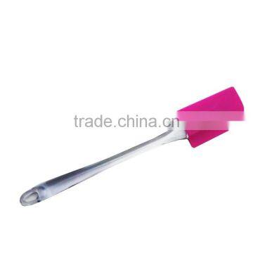 Kitchen utensil personalized silicone brush spatula cookie spatula with plastic handle