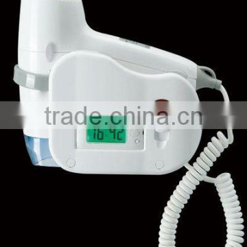 Wall Mounted electric LCD Hair Dryer Hotel Blow electric hair Dryer-KRCY120-20A