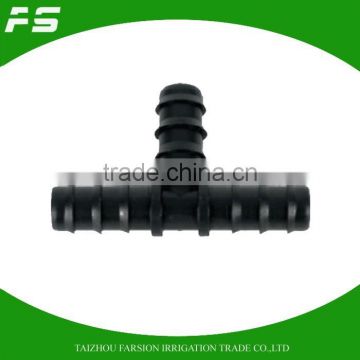 DN25 Tee Connector For LDPE Farm Irrigation Pipe