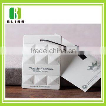 Fashion make garment paper printing custom cloth tags