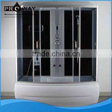 China Supplier Proway 1700*850*2200MM 5mm Glass Luxurious Steam Shower Enclosure