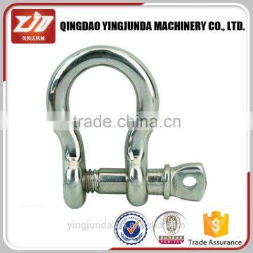 Sale high polished steel bow and d shape 4mm shackle