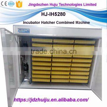 CE certification 100% automatic egg icubator with capacity 5280 chicken egg HJ-IH5280