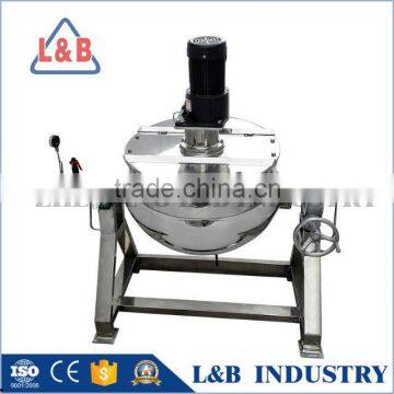 L&B industrial jacket kettle cooker for jams with agitation