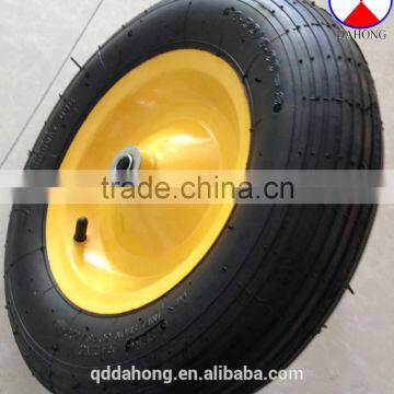 wheelbarrow wheels size 480-8,item no PU1104,metal rim wheels