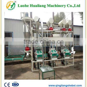 luohe hualiang millet flour milling machine with 25kg packing