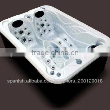 3 Person Freestanding Rectangular Acrylic Balboa System Air Jet Massage Spa Hot Tub photo-4