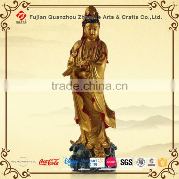 Resin standing large buddha statue