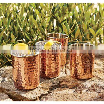 Copper Tumblers Napa Tumbler,Handmade Copper Tumbler Hammered FDA Approved photo-2