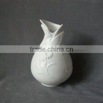 Pure White Cylinder Stoneware Bud Vase for Single Flower for Gladiolas and Calla Lilies photo-6