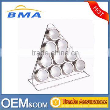 Stainless Steel Magnetic Spice Container Kitchen Spice Rack photo-2