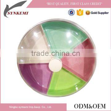 Round shaped dry fruit plate decoration