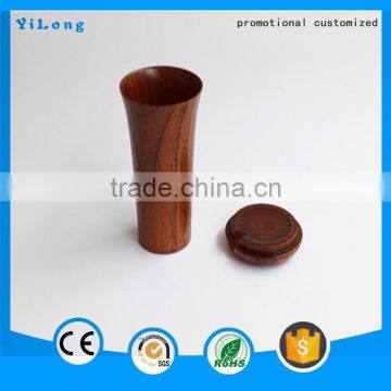2015 New Product Suction Originality Wood Tea Wooden Round Cup photo-2