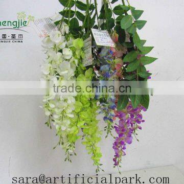 Artificial Hanging Rattan Wisteria Flowers Branch,wisteria Flowers photo-5