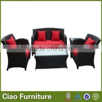 Modern Rattan Leather Sofa photo-2