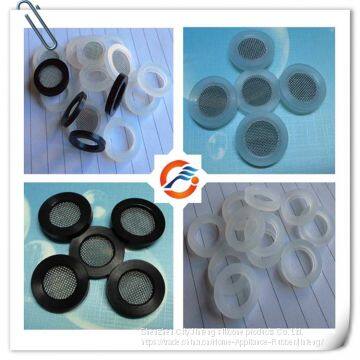 Qinhan Strainer Gasket Rubber Edge Filter Screen Gasket 40 Mesh Stainless Steel Mesh Specifications:19*11.5*3mm photo-2