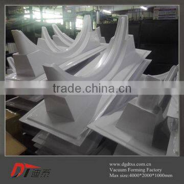 Custom White Arched Plastic Shape Part by Vacuum Forming photo-3