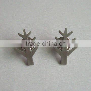 Tree shape metal badge