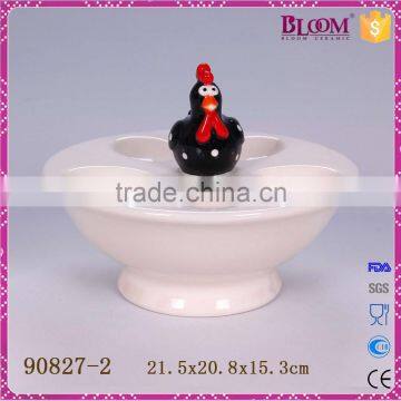 High quality ceramic egg tray,ceramic egg holder